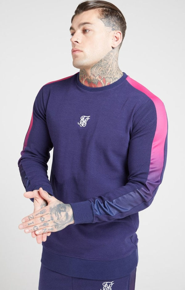 siksilk fade crew sweatshirt