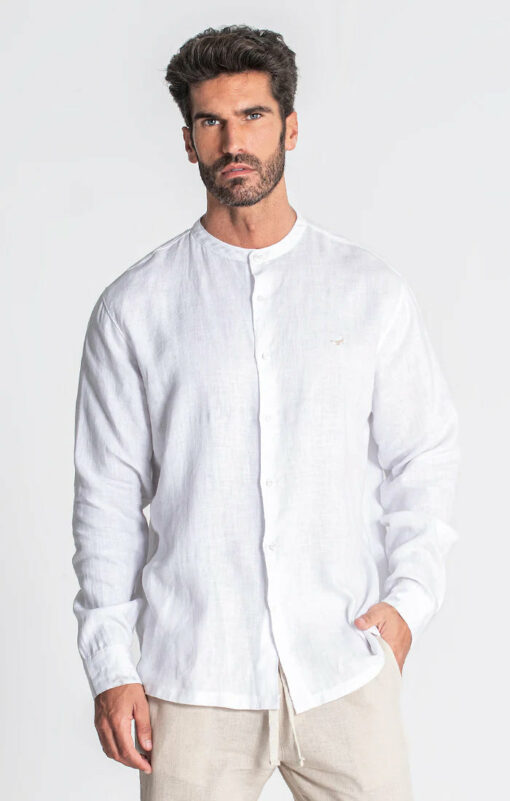 Camisa de Linho Branco Gianni Kavanagh