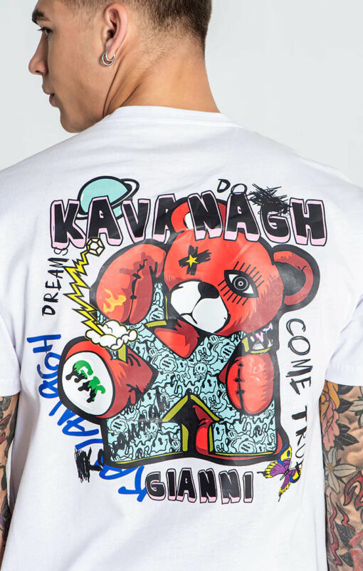 T-shirt Branca Raw Bear Gianni Kavanagh