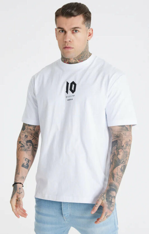 T-shirt Branca oversize Messi X SikSilk